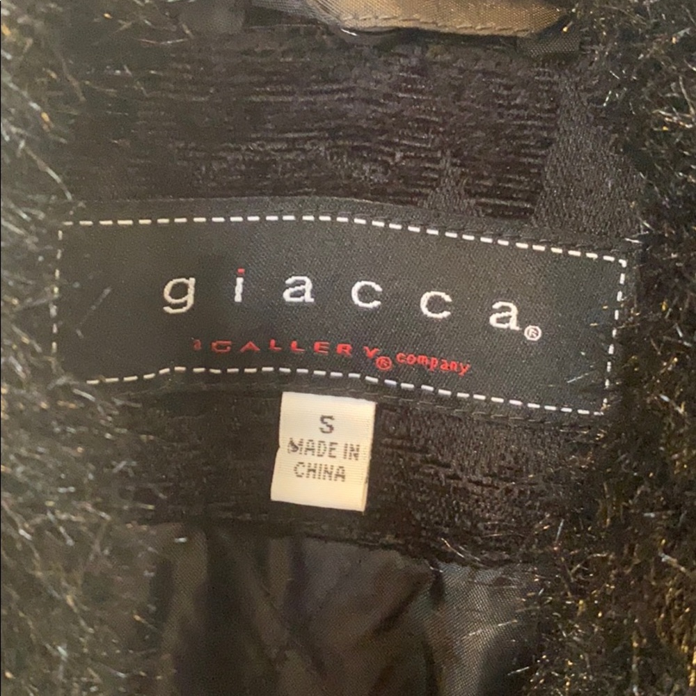 Giacca Gallery pre- owned Black floral jacket.